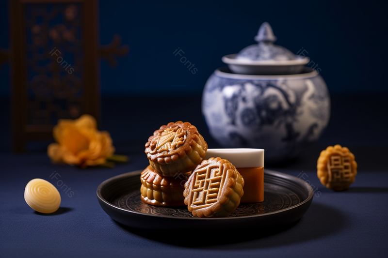 中秋广式月饼糕点食品摄影图,高清,摄影图,摄影图片,图片大全,摄影图免费下载